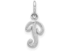 FJC Finejewelers 10k White Gold Initial P Charm