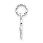 FJC Finejewelers 10k White Gold Initial R Charm
