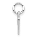 FJC Finejewelers 10k White Gold Initial V Charm