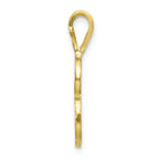 FJC Finejewelers 10k Bright-cut Grooved Initial B Charm