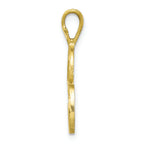 FJC Finejewelers 10k Bright-cut Grooved Initial C Charm