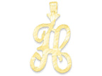 FJC Finejewelers 10k Initial H Charm