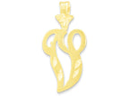 FJC Finejewelers 10k Initial V Charm