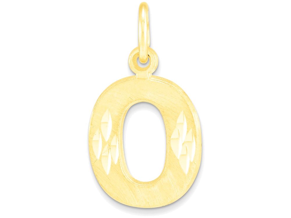 FJC Finejewelers 10k Initial O Charm