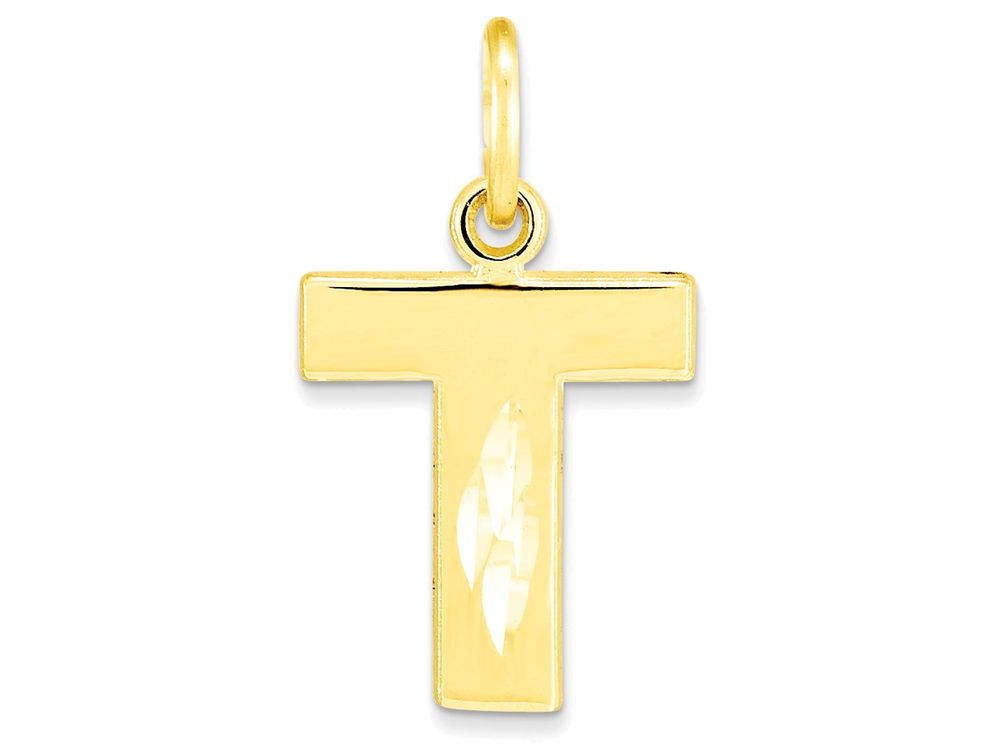FJC Finejewelers 10k Initial T Charm