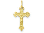 FJC Finejewelers 10k Yellow Gold Crucifix Charm