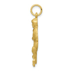 FJC Finejewelers 10k Yellow Gold Hockey Player Charm