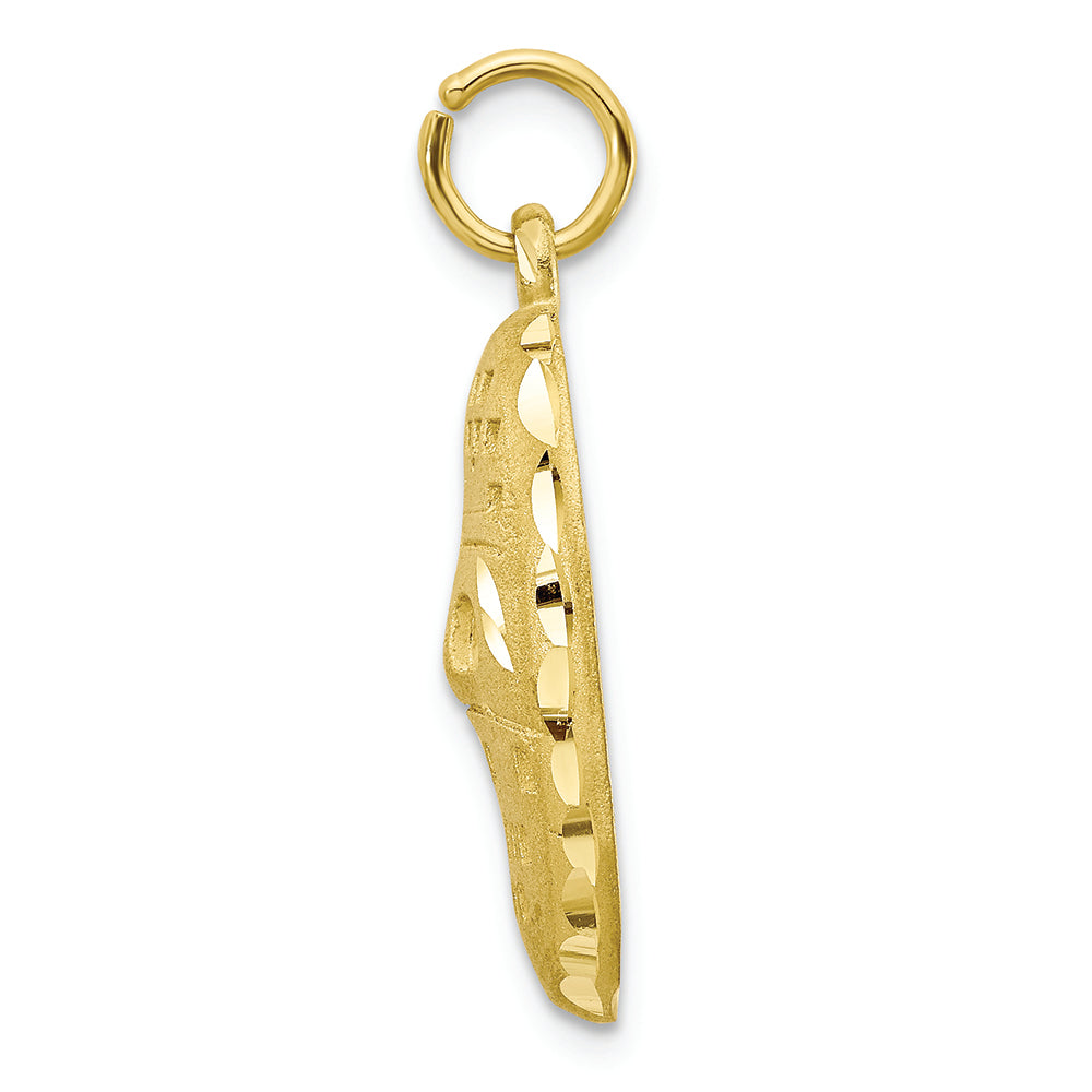 FJC Finejewelers 10k Yellow Gold Hockey Mask Charm