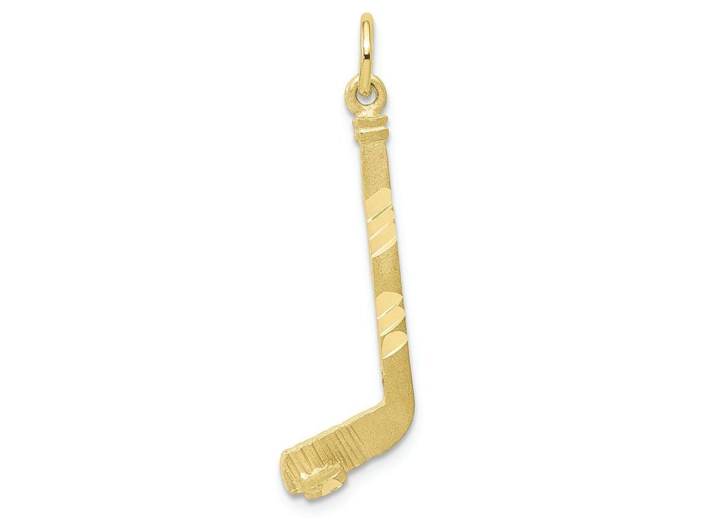 FJC Finejewelers 10k Yellow Gold Hockey Stick Charm