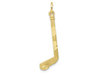 FJC Finejewelers 10k Yellow Gold Hockey Stick Charm