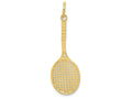 FJC Finejewelers 10k Yellow Gold Tennis Racquet Charm