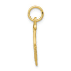 FJC Finejewelers 10k Yellow Gold Bright Cut Ice Skate Charm