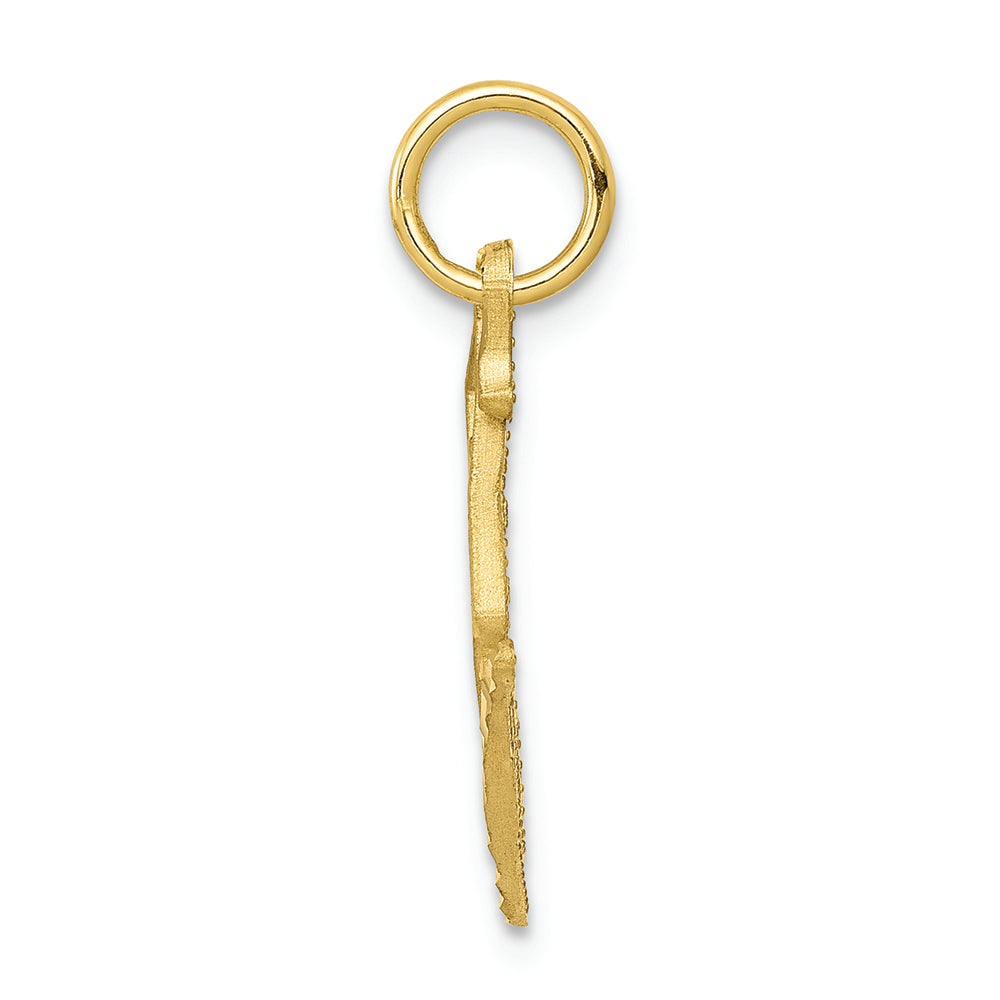 FJC Finejewelers 10k Yellow Gold Bright Cut Ice Skate Charm
