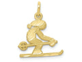 FJC Finejewelers 10k Yellow Gold Bright Cut Skier Charm