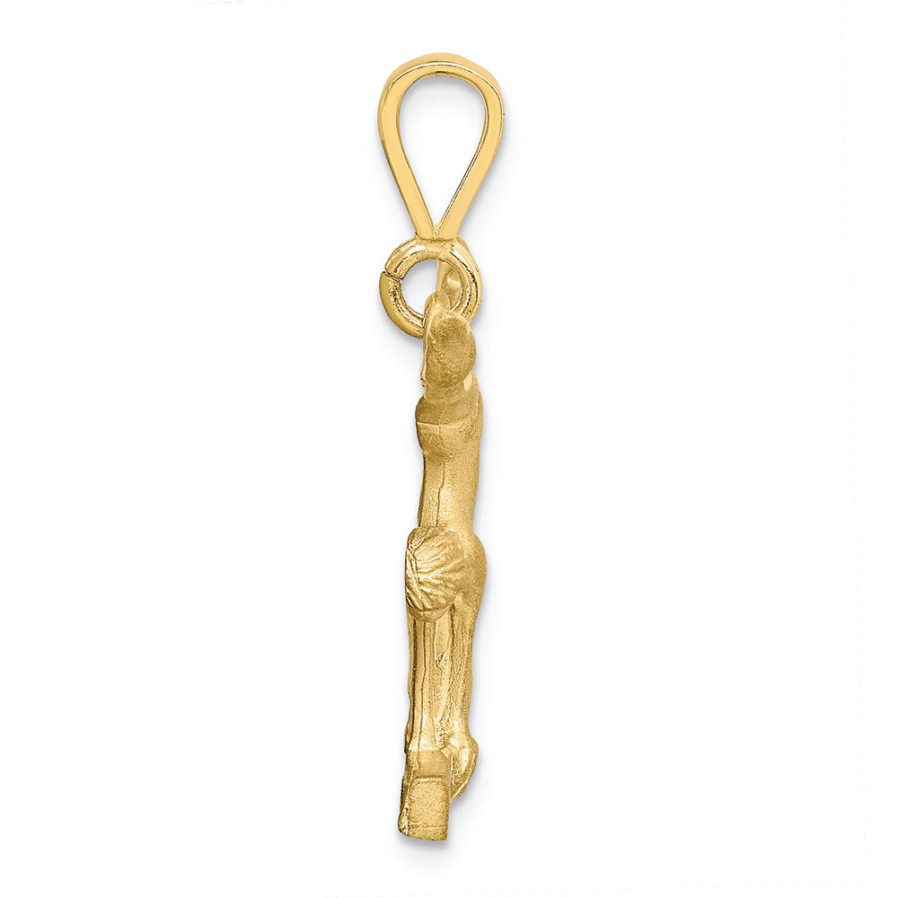 FJC Finejewelers 10k Yellow Gold Solid Gymnast Charm