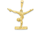 FJC Finejewelers 10k Yellow Gold Solid Gymnast Charm