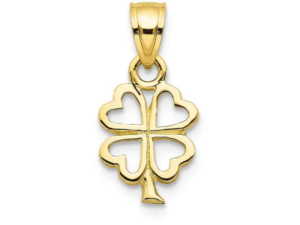 FJC Finejewelers 10k Yellow Gold Four Leaf Clover Charm