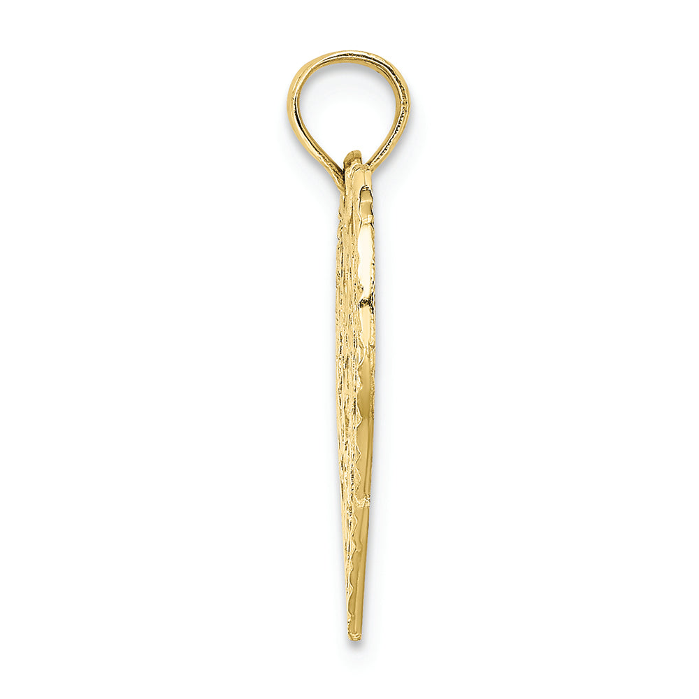 FJC Finejewelers 10k Yellow Gold Solid Talking Happy Birthday Heart Charm