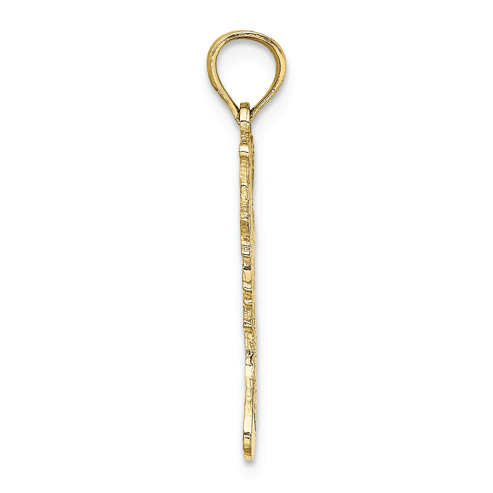 FJC Finejewelers 10k Yellow Gold Polished Christmas Stocking Charm