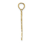 FJC Finejewelers 10k Yellow Gold Polished Christmas Stocking Charm