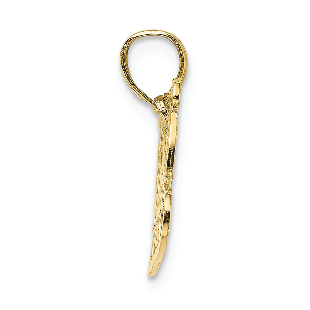 FJC Finejewelers 10k Yellow Gold Polished Sleigh Charm