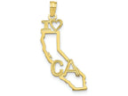 FJC Finejewelers 10k Yellow Gold Solid California State Charm