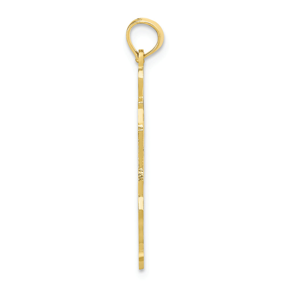 FJC Finejewelers 10k Yellow Gold Solid Illinois State Charm