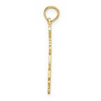 FJC Finejewelers 10k Yellow Gold Solid Louisiana State Charm