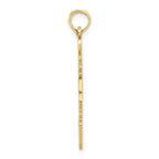 FJC Finejewelers 10k Yellow Gold Solid New Jersey State Charm