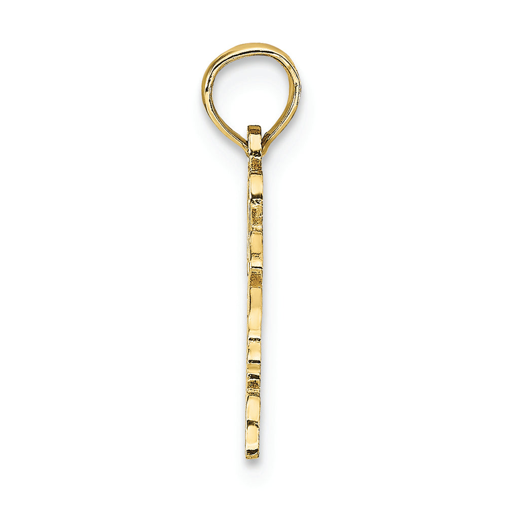 FJC Finejewelers 10k Yellow Gold Solid Virginia State Charm