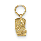 FJC Finejewelers 10k Yellow Gold 3d Locomotive Charm
