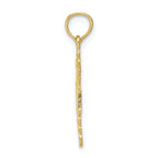 FJC Finejewelers 10k Yellow Gold Rn Caduceus Charm
