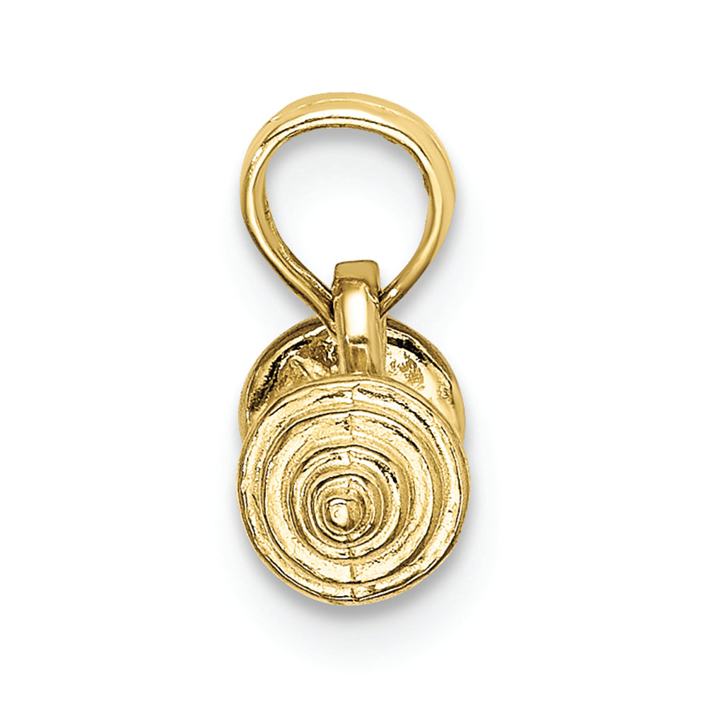 FJC Finejewelers 10k Yellow Gold 3d Barbell with Pointed Tips Charm