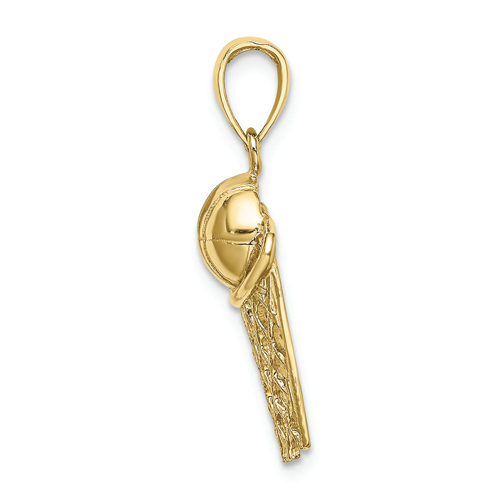 FJC Finejewelers 10k Yellow Gold Polished Basketball Net Charm