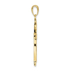 FJC Finejewelers 10k Yellow Gold Polished Solid Cross Charm