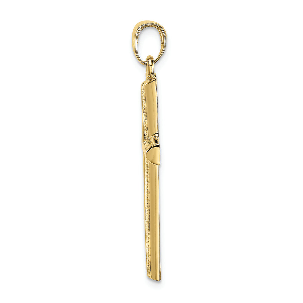 FJC Finejewelers 10k Yellow Gold Polished Cross Charm