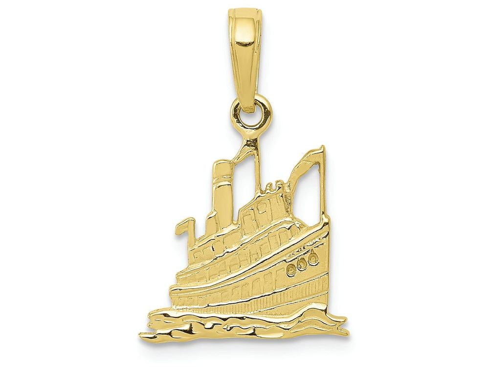 FJC Finejewelers 10k Yellow Gold Cruise Ship Charm