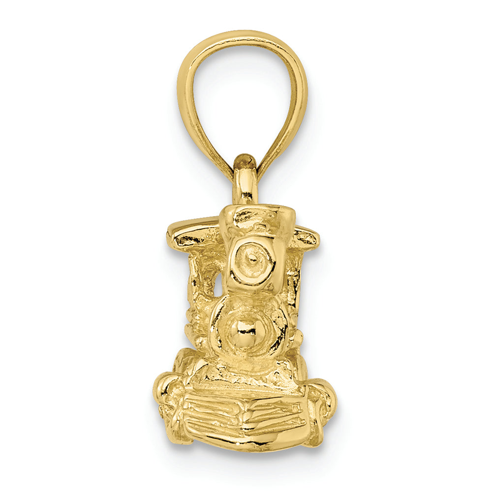 FJC Finejewelers 10k Yellow Gold 3d Locomotive Charm