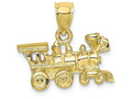 FJC Finejewelers 10k Yellow Gold 3d Locomotive Charm