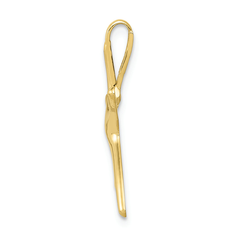 FJC Finejewelers 10k Yellow Gold Dancing Starfish Hidden Bail Charm