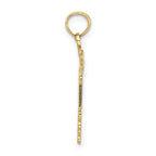 FJC Finejewelers 10k Yellow Gold Rn Caduceus Charm