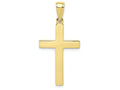 FJC Finejewelers 10k Yellow Gold Flat Cross with Square Tips Charm