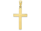 FJC Finejewelers 10k Yellow Gold Flat Cross with Square Tips Charm