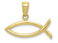 FJC Finejewelers 10k Yellow Gold Christian Fish Charm