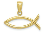 FJC Finejewelers 10k Yellow Gold Christian Fish Charm