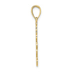 FJC Finejewelers 10k Yellow Gold Textured I Love You Charm