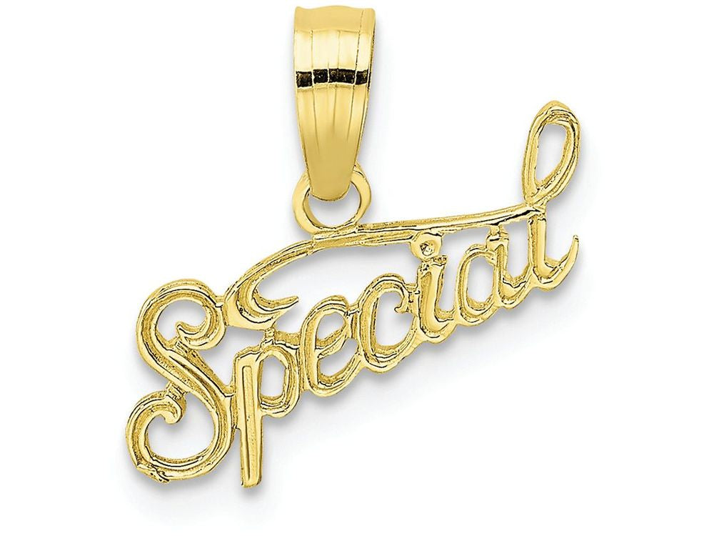 FJC Finejewelers 10k Yellow Gold Polished Textured Special Charm
