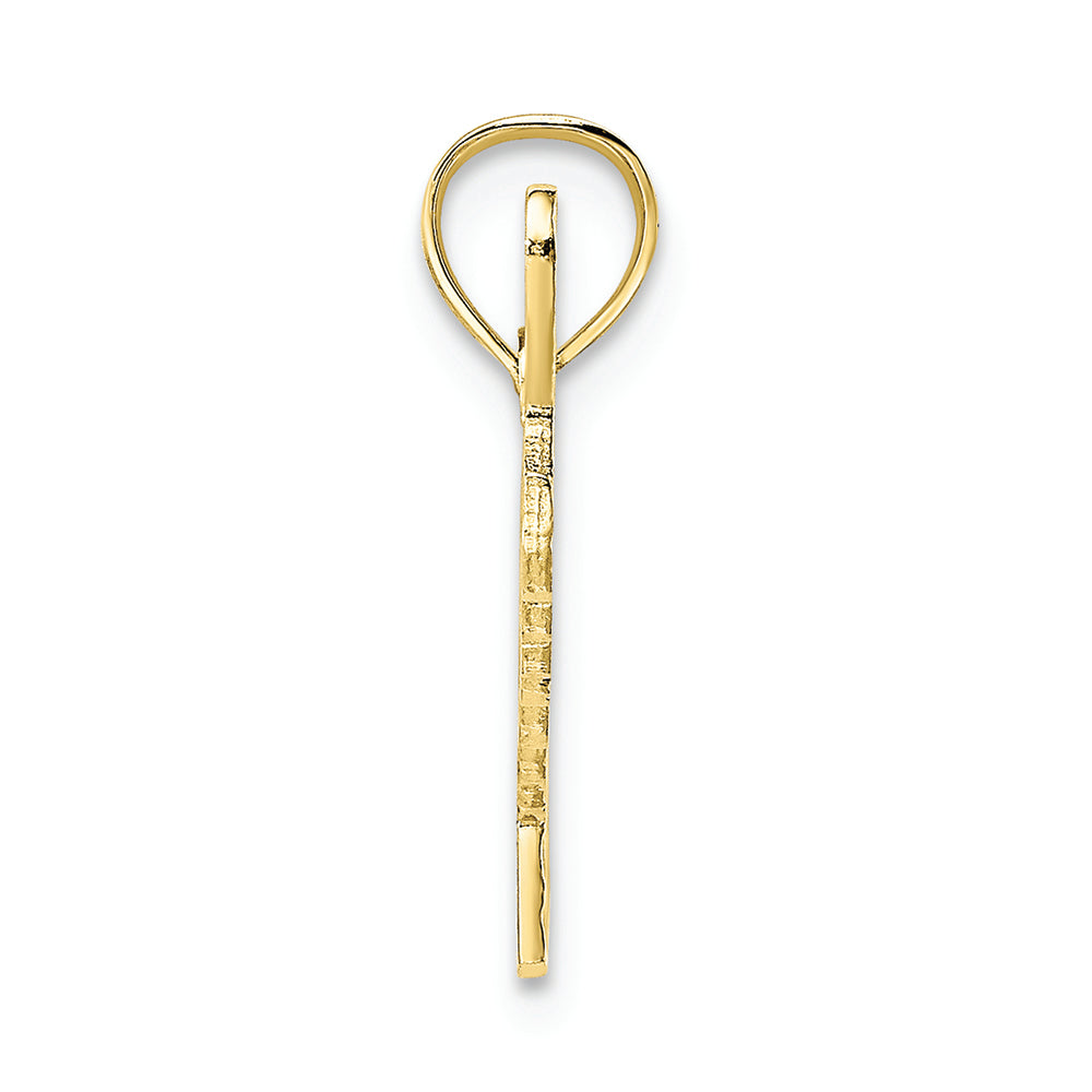 FJC Finejewelers 10k Yellow Gold Polished Textured Special Charm
