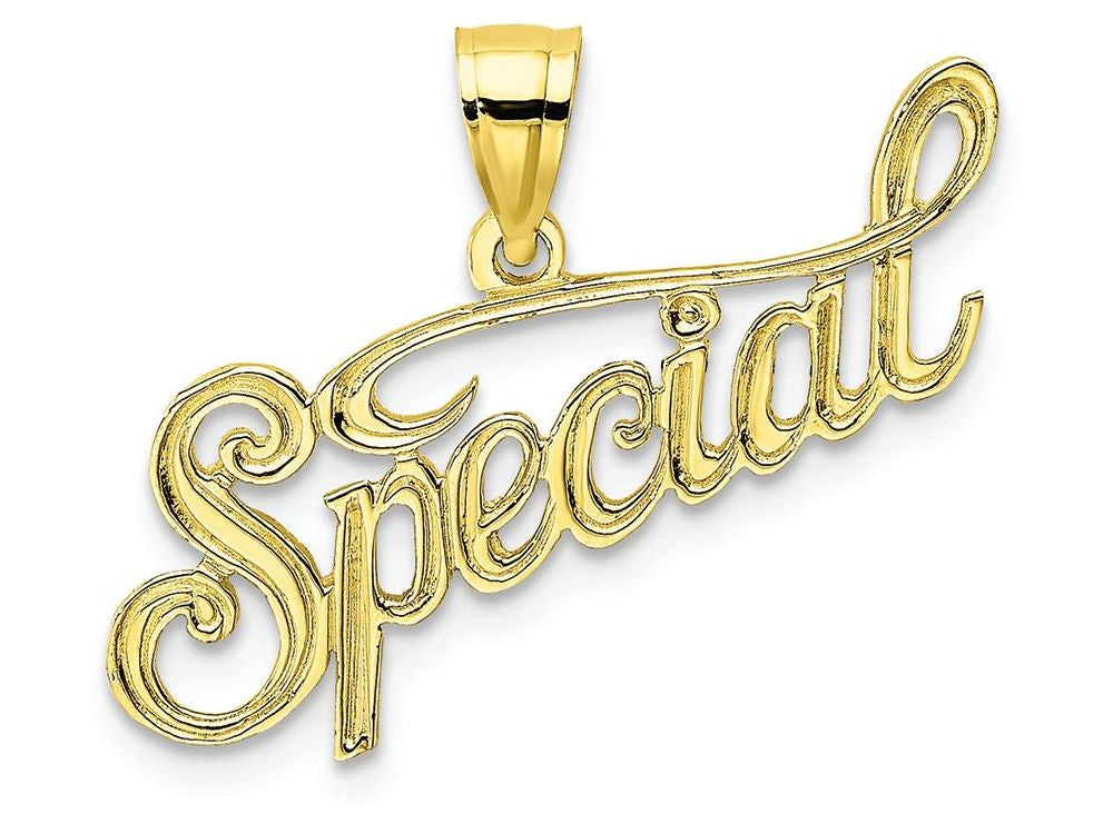 FJC Finejewelers 10k Yellow Gold Polished Textured Special Charm