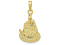 FJC Finejewelers 10k Yellow Gold Slice Of Cake with Candle Happy Birthday Charm